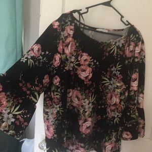 Floral print dress top